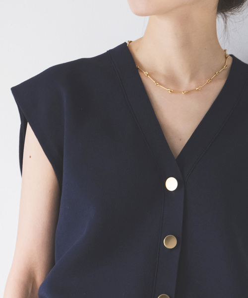 NOBLE/CO/PE ニットベスト Noble（ノーブル）の「CO/PE ニットベスト（ベスト）」 - WEAR