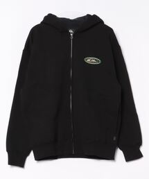 ON THE GRID HOODIE/クイックシルバーバックプリントジップアップパーカー・フーディー