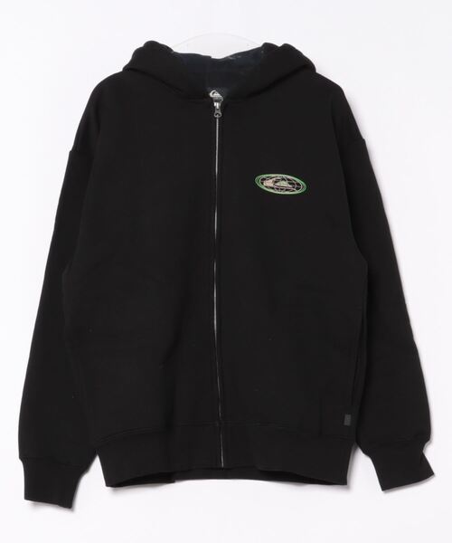 Quiksilver(クイックシルバー)の「ON THE GRID HOODIE/クイックシルバーバックプリントジップアップパーカー・フーディー(スウェット・メンズ・グレー/ブラック・MEDIUM/LARGE/X-LARGE)」の2枚目の写真