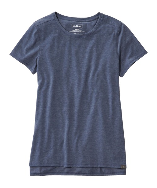L.L.Bean(エルエルビーン)の「エブリデイ・サンスマート・ティ、半袖 米国フィット・レギュラー(Tシャツ/カットソー・レディース・ブルー/ネイビー・X-SMALL/SMALL/MEDIUM/LARGE)」の1枚目の写真