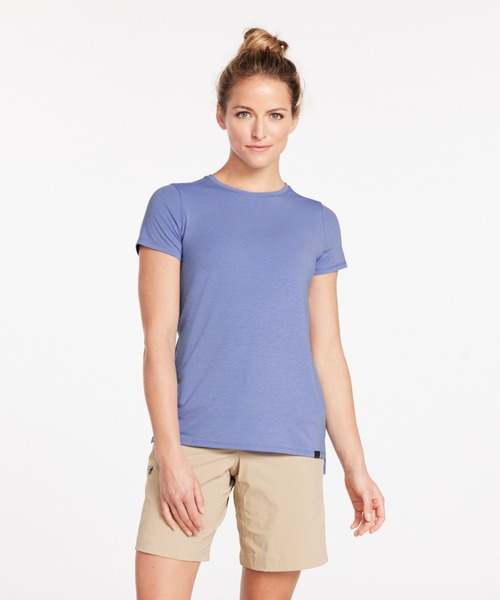 L.L.Bean(エルエルビーン)の「エブリデイ・サンスマート・ティ、半袖 米国フィット・レギュラー(Tシャツ/カットソー・レディース・ブルー/ネイビー・X-SMALL/SMALL/MEDIUM/LARGE)」の5枚目の写真