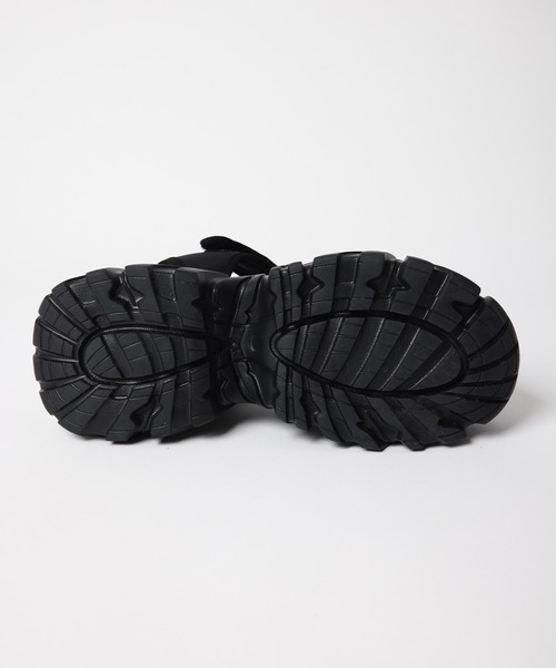 SPIRALGIRL（スパイラルガール）の「ベルクロ厚底スポーツダットサンダル（サンダル・レディース・ブラック・LARGE/MEDIUM）」の11枚目の写真