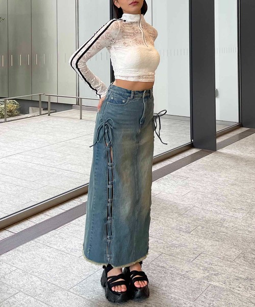 SPIRALGIRL（スパイラルガール）の「ベルクロ厚底スポーツダットサンダル（サンダル・レディース・ブラック・LARGE/MEDIUM）」の4枚目の写真