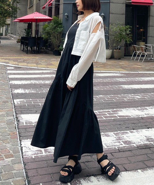 SPIRALGIRL（スパイラルガール）の「ベルクロ厚底スポーツダットサンダル（サンダル・レディース・ブラック・LARGE/MEDIUM）」の13枚目の写真