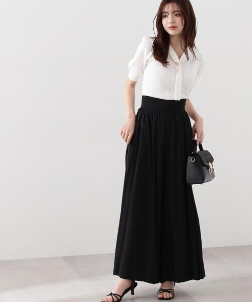 PROPORTION BODY DRESSING(プロポーションボディドレッシング)の「ギャザーガウチョパンツ / 1214130301(その他パンツ・レディース・ブラック/ベージュ/パープル・MEDIUM/SMALL)」の5枚目の写真