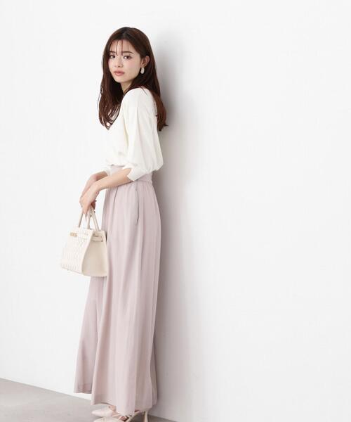 PROPORTION BODY DRESSING(プロポーションボディドレッシング)の「ギャザーガウチョパンツ / 1214130301(その他パンツ・レディース・ブラック/ベージュ/パープル・MEDIUM/SMALL)」の13枚目の写真