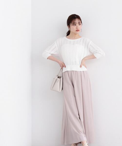 PROPORTION BODY DRESSING(プロポーションボディドレッシング)の「ギャザーガウチョパンツ / 1214130301(その他パンツ・レディース・ブラック/ベージュ/パープル・MEDIUM/SMALL)」の18枚目の写真