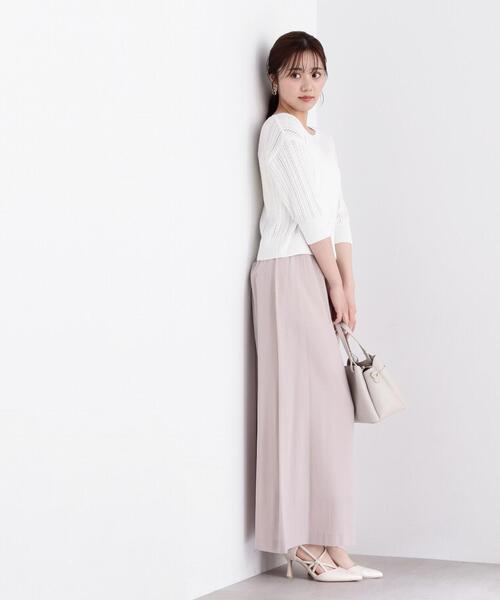 PROPORTION BODY DRESSING(プロポーションボディドレッシング)の「ギャザーガウチョパンツ / 1214130301(その他パンツ・レディース・ブラック/ベージュ/パープル・MEDIUM/SMALL)」の19枚目の写真