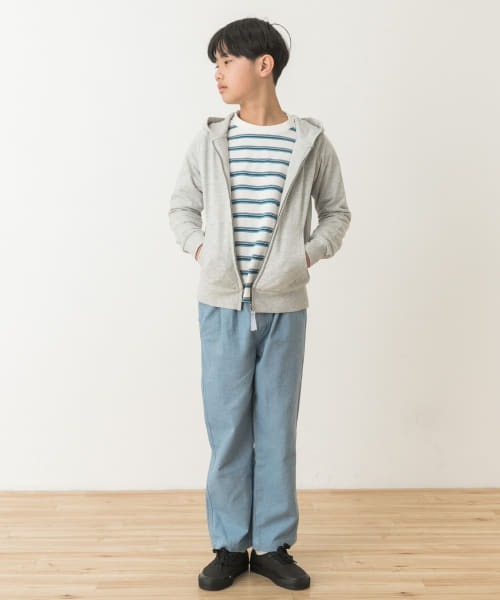 URBAN RESEARCH DOORS（アーバンリサーチドアーズ）の「裏毛ジップパーカー(KIDS)（パーカー・キッズ・ブルー/グレー・150）」の15枚目の写真