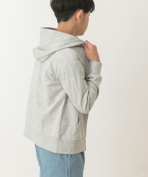 URBAN RESEARCH DOORS（アーバンリサーチドアーズ）の「裏毛ジップパーカー(KIDS)（パーカー・キッズ・ブルー/グレー・150）」の21枚目の写真