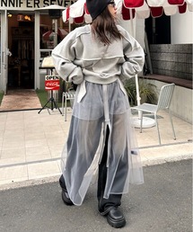 Six M | 【Six M/シックスエム】チュールロングスカート(スカート)