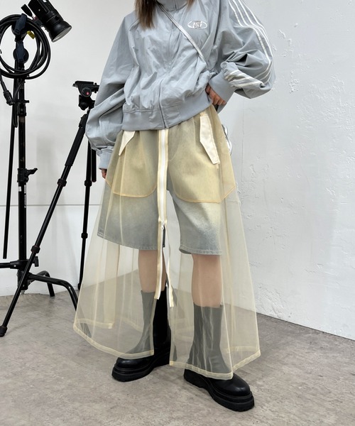 Six M（シックスエム）の「【Six M/シックスエム】チュールロングスカート（スカート・レディース・ライトベージュ/ブラック/ライトグレー・FREE）」の14枚目の写真