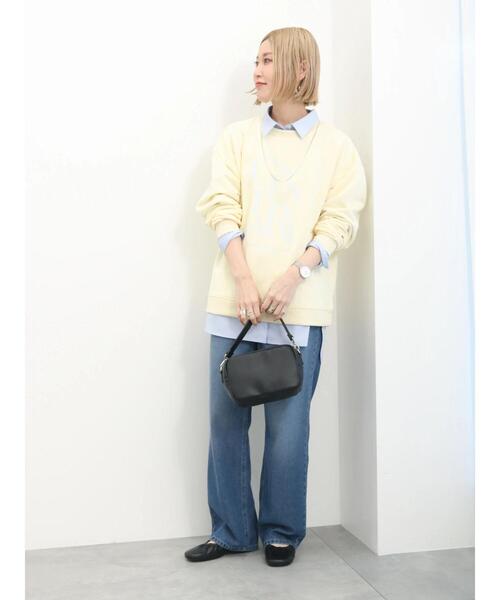 Samansa Mos2 blue(サマンサモスモスブルー)の「ワイドベルトショルダーバッグ(ハンドバッグ・レディース・キナリ/モカ/ブラック・F)」の4枚目の写真