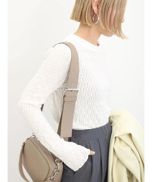 Samansa Mos2 blue(サマンサモスモスブルー)の「ワイドベルトショルダーバッグ(ハンドバッグ・レディース・キナリ/モカ/ブラック・F)」の15枚目の写真