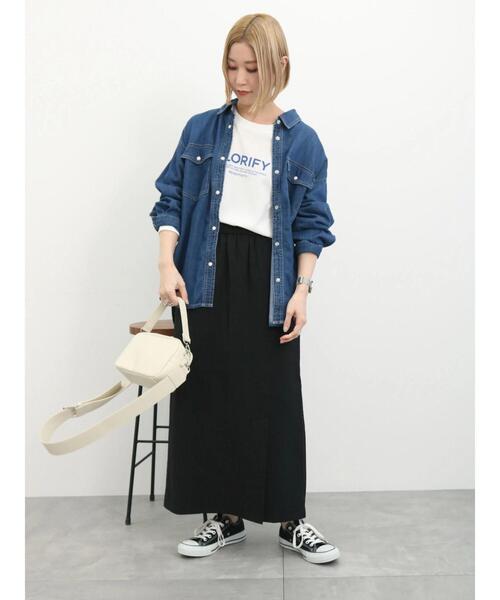 Samansa Mos2 blue(サマンサモスモスブルー)の「ワイドベルトショルダーバッグ(ハンドバッグ・レディース・キナリ/モカ/ブラック・F)」の21枚目の写真