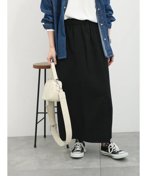 Samansa Mos2 blue(サマンサモスモスブルー)の「ワイドベルトショルダーバッグ(ハンドバッグ・レディース・キナリ/モカ/ブラック・F)」の22枚目の写真