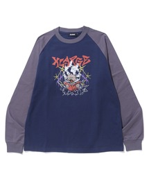 早い者勝ち XLARGE FEARMONGER RAGLAN L/S TEE XLARGE（エクストララージ）の「FEARMONGER RAGLAN L/S TEE（T