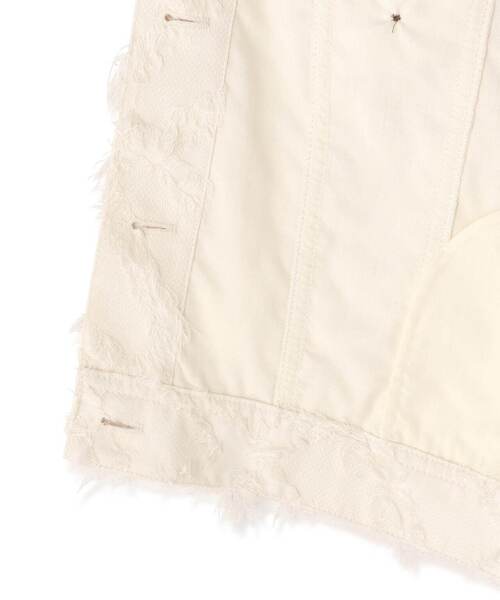 DROIT BELLO(ドロイトベロ)の「DROIT BELLO(ドロイトベロ)カットジャガードシャツジャケット(その他アウター・レディース・ブラック/アイボリー・F)」の15枚目の写真