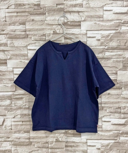 うさとの服【キーネック生成りカットソー】ussato うさとの服【キーネック生成りカットソー】ussato