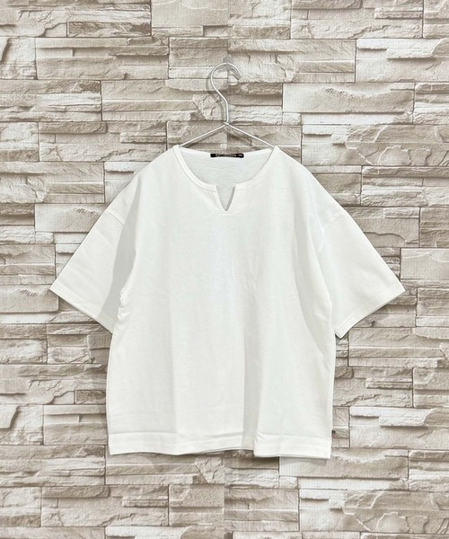 うさとの服【キーネック生成りカットソー】ussato うさとの服【キーネック生成りカットソー】ussato
