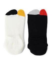 coen | 【お得な2足セット】切替アンクルタビソックス(ソックス/靴下)