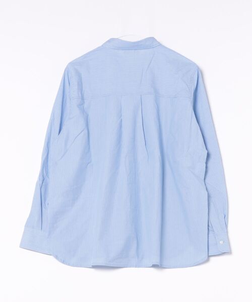 BACK NUMBER（バックナンバー）の「【BACK NUMBER】ブロードレギュラー長袖シャツ（シャツ/ブラウス・レディース・ホワイト×ブルー/ホワイト×ネイビー・M/L）」の3枚目の写真