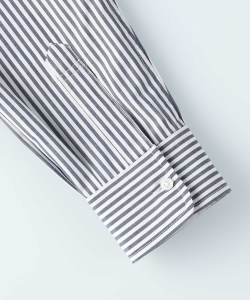 BACK NUMBER（バックナンバー）の「【BACK NUMBER】ブロードレギュラー長袖シャツ（シャツ/ブラウス・レディース・ホワイト×ブルー/ホワイト×ネイビー・M/L）」の15枚目の写真