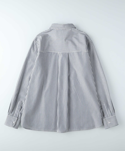 BACK NUMBER（バックナンバー）の「【BACK NUMBER】ブロードレギュラー長袖シャツ（シャツ/ブラウス・レディース・ホワイト×ブルー/ホワイト×ネイビー・M/L）」の13枚目の写真