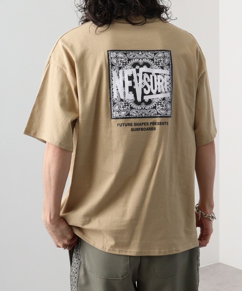 FUNALIVE（ファンアライブ）の「NEVプリントビッグTシャツ（Tシャツ/カットソー・メンズ・ベージュ/チャコール/ミント/ネイビー/ホワイト系その他/グリーン/ホワイト系1/ホワイト系2/オレンジ/ブラック系/ベージュ系/グリーン系/オフホワイト/ホワイト系その他2/チャコールグレー/ブラック/ブラック系その他3/ブラック系その他5/ホワイト系6/ベージュ系その他2/ネイビー系1/ブラック系その他4/ホワイト系7/ホワイト系8・M/L/XL）」の17枚目の写真