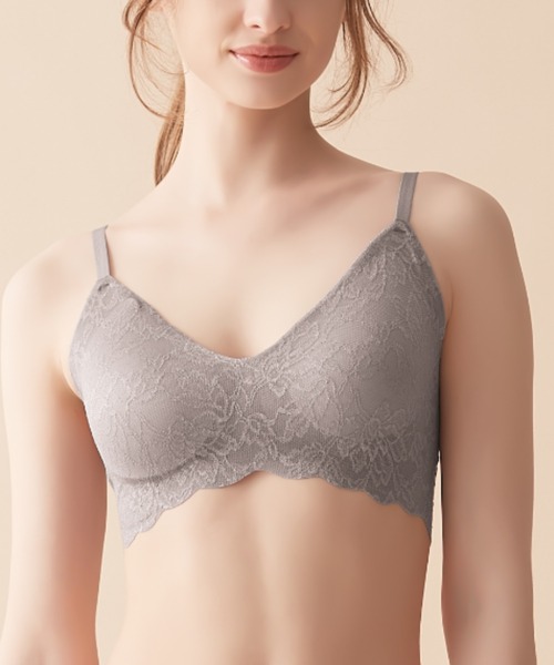 GUNZE(グンゼ)の「KIREILABO/キレイラボ ブラファンデ ノンワイヤーブラジャー 保湿(ブラジャー・レディース・ダークブルー/スモークピンク/ピンク系その他/ベージュ/グレー系その他/コーラル・MEDIUM/LARGE/X-LARGE)」の2枚目の写真