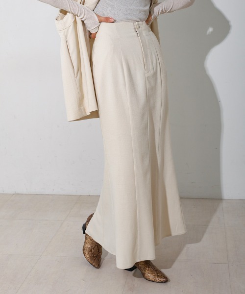 CIEL'AIR（シエルエアー）の「SLIT SKIRT（スカート・レディース・アイボリー/グレー・L/M）」の20枚目の写真