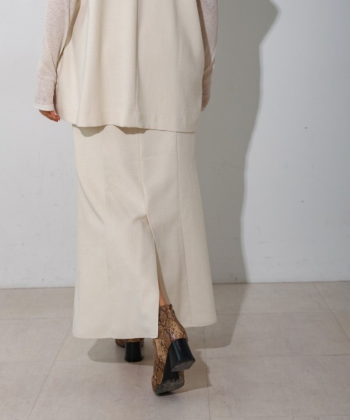 CIEL'AIR（シエルエアー）の「SLIT SKIRT（スカート・レディース・アイボリー/グレー・L/M）」の21枚目の写真
