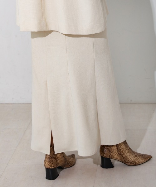 CIEL'AIR（シエルエアー）の「SLIT SKIRT（スカート・レディース・アイボリー/グレー・L/M）」の22枚目の写真