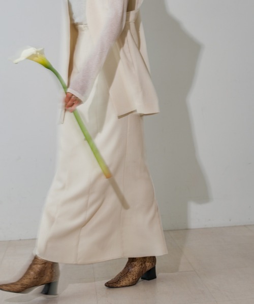 CIEL'AIR（シエルエアー）の「SLIT SKIRT（スカート・レディース・アイボリー/グレー・L/M）」の12枚目の写真