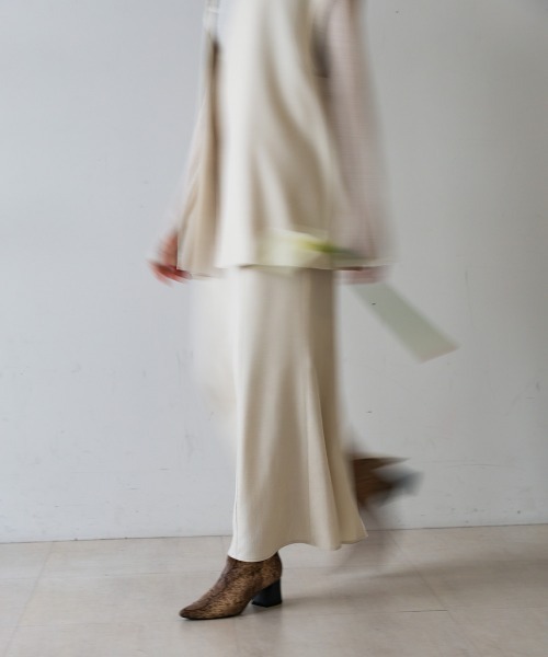 CIEL'AIR（シエルエアー）の「SLIT SKIRT（スカート・レディース・アイボリー/グレー・L/M）」の13枚目の写真