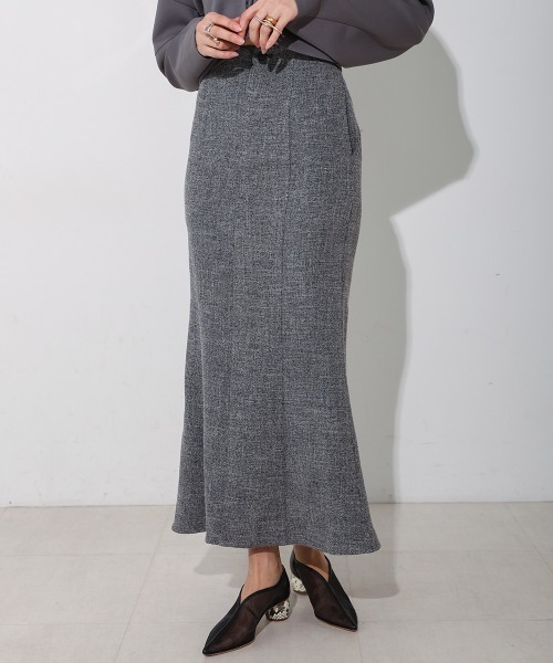 CIEL'AIR（シエルエアー）の「SLIT SKIRT（スカート・レディース・アイボリー/グレー・L/M）」の15枚目の写真