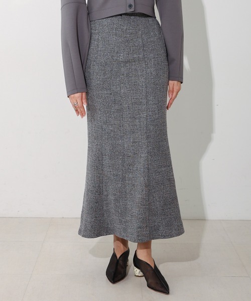 CIEL'AIR（シエルエアー）の「SLIT SKIRT（スカート・レディース・アイボリー/グレー・L/M）」の16枚目の写真