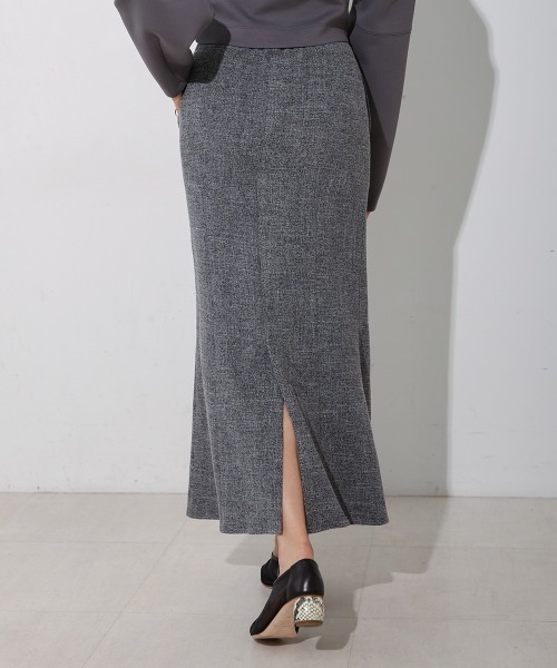 CIEL'AIR（シエルエアー）の「SLIT SKIRT（スカート・レディース・アイボリー/グレー・L/M）」の9枚目の写真