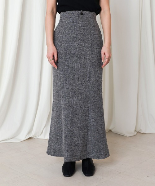 CIEL'AIR（シエルエアー）の「SLIT SKIRT（スカート・レディース・アイボリー/グレー・L/M）」の10枚目の写真