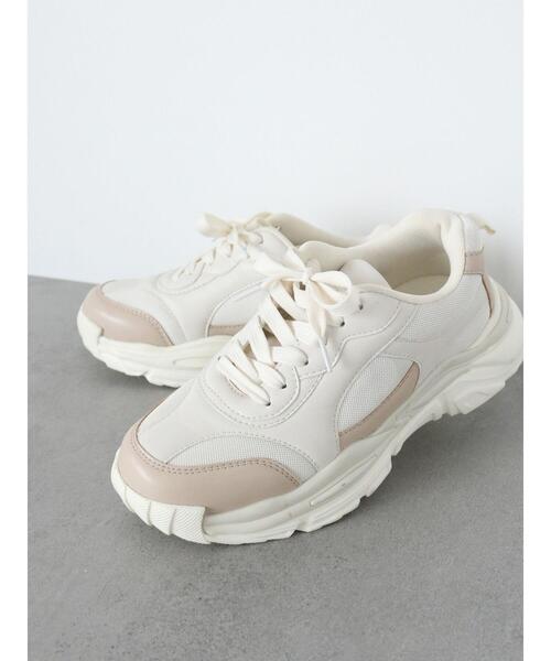 Lugnoncure（ルノンキュール）の「スニーカー（スニーカー・レディース・モカ/オフホワイト/グレー・M/L）」の3枚目の写真