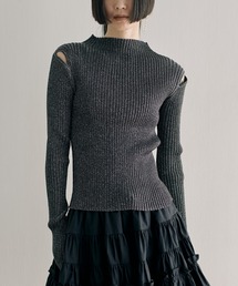 SORIN | Sheer Lame Rib Top(ニット/セーター)