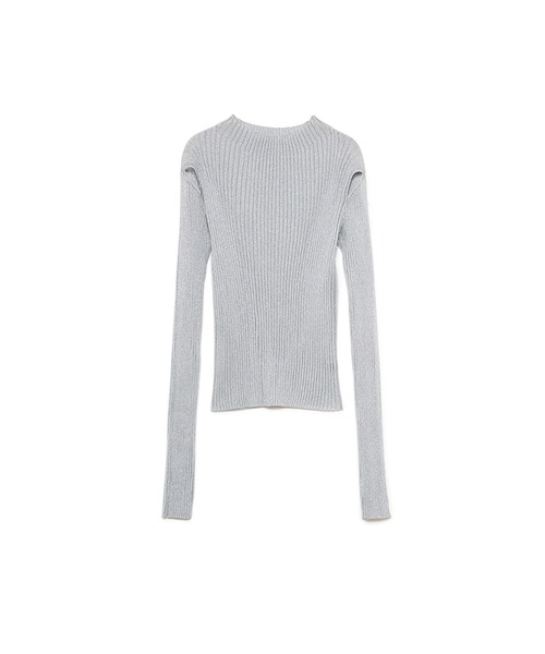 SORIN（ソリン　）の「Sheer Lame Rib Top（ニット/セーター・レディース・ミント/ブラック/シルバー・38）」の10枚目の写真