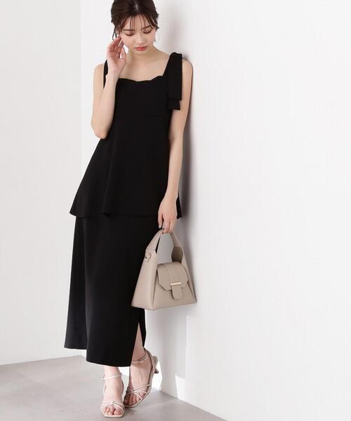 PROPORTION BODY DRESSING(プロポーションボディドレッシング)の「リボンディテールペプラムブラウス / 1214110409(シャツ/ブラウス・レディース・ブラウン/ブラック/グレー・SMALL/MEDIUM)」の4枚目の写真