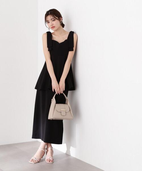 PROPORTION BODY DRESSING(プロポーションボディドレッシング)の「リボンディテールペプラムブラウス / 1214110409(シャツ/ブラウス・レディース・ブラウン/ブラック/グレー・SMALL/MEDIUM)」の7枚目の写真