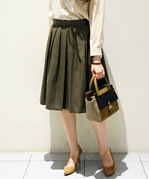 La TOTALITE | フェイクレザー タックスカート◆(スカート)