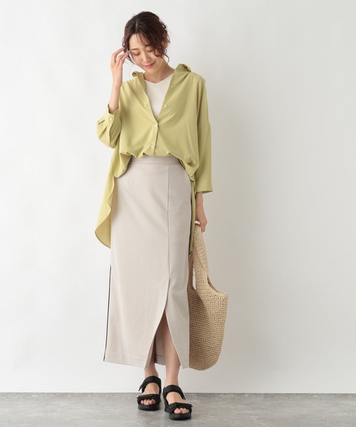 GLOBAL WORK（グローバルワーク）の「Beautee2WAYタンク/987161（タンクトップ・レディース・アイボリー/スミクロ/モカ/ブルー・LARGE/MEDIUM）」の5枚目の写真