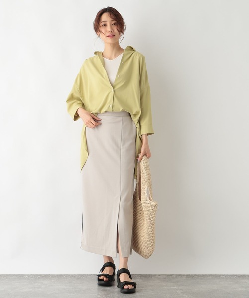 GLOBAL WORK（グローバルワーク）の「Beautee2WAYタンク/987161（タンクトップ・レディース・アイボリー/スミクロ/モカ/ブルー・LARGE/MEDIUM）」の6枚目の写真