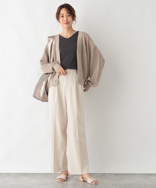 GLOBAL WORK（グローバルワーク）の「Beautee2WAYタンク/987161（タンクトップ・レディース・アイボリー/スミクロ/モカ/ブルー・LARGE/MEDIUM）」の9枚目の写真