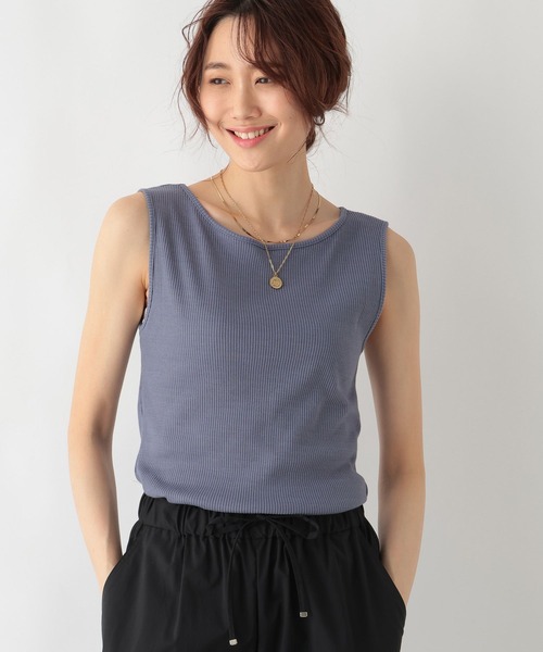 GLOBAL WORK（グローバルワーク）の「Beautee2WAYタンク/987161（タンクトップ・レディース・アイボリー/スミクロ/モカ/ブルー・LARGE/MEDIUM）」の21枚目の写真