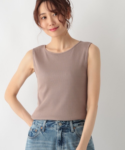 GLOBAL WORK（グローバルワーク）の「Beautee2WAYタンク/987161（タンクトップ・レディース・アイボリー/スミクロ/モカ/ブルー・LARGE/MEDIUM）」の15枚目の写真